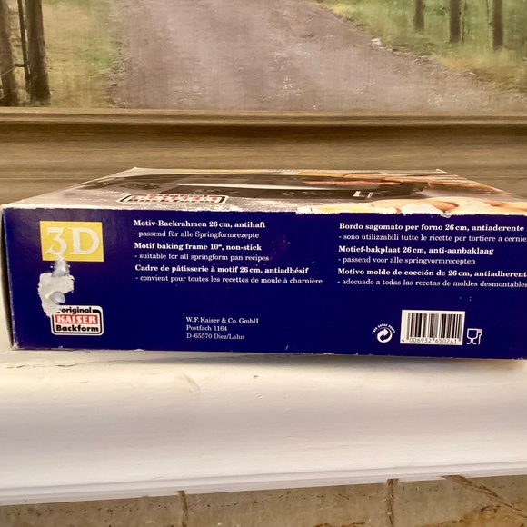 Original Kaiser Backform Non Stick Spring Form 3D Cake Ring 10” in Original Box - Picture 9 of 13